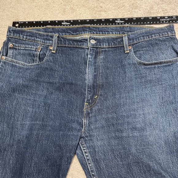 Levis 502 Jeans Men 40x30 (Tag: 40X34) Tapered Leg Regular Fit Denim Pants Blue - Picture 7 of 15